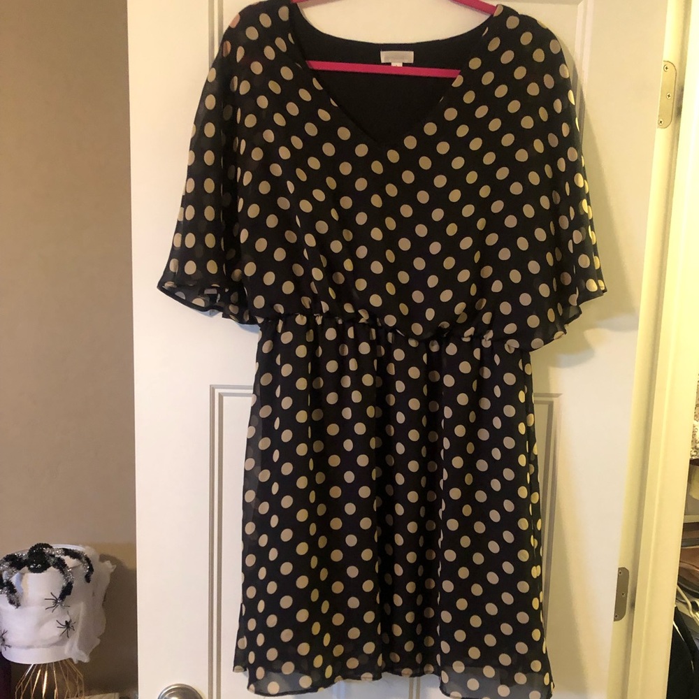 Mini polka dot dress